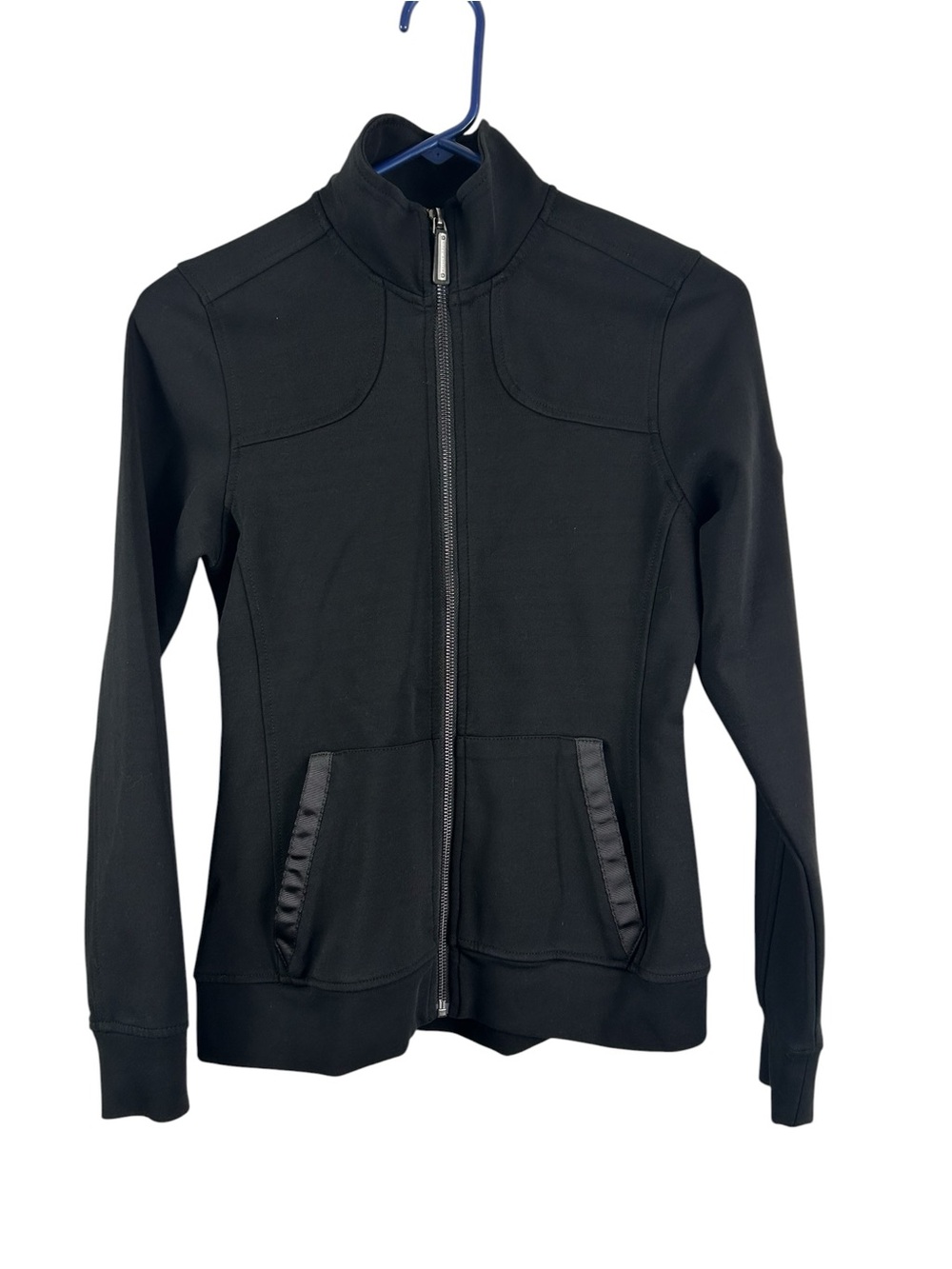 ASMAR EQUESTRIAN Black Full-Zip Jacket with Stand Collar